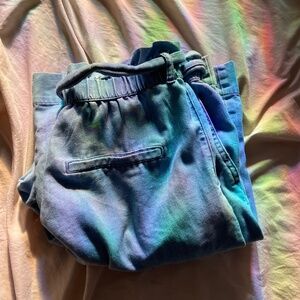 High waisted wide leg pants